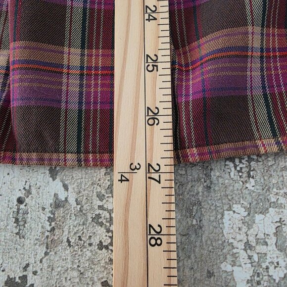 Lauren Ralph Lauren Women's Long-sleeved Button Up Plaid Cotton Shirt size 2X - Picture 6 of 7